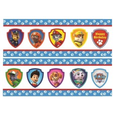 BPawP32 foaie de icing 2 braulete Paw Patrol Patrula canina 29x20cm